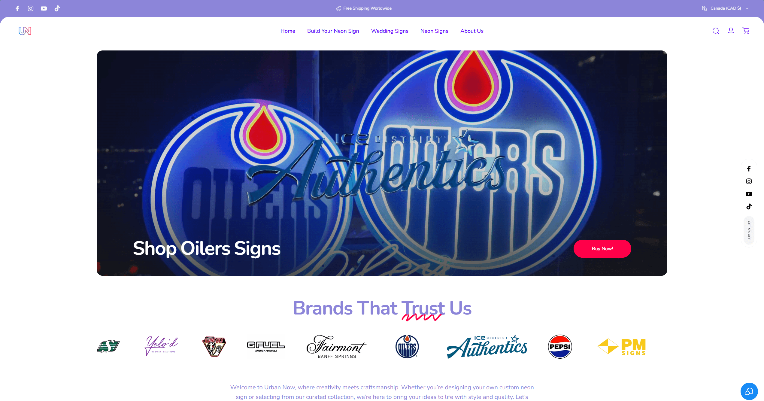 Urban Now Company screenshot