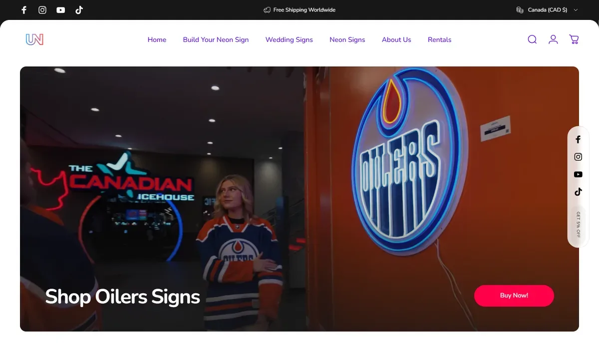 Urban Now website home page