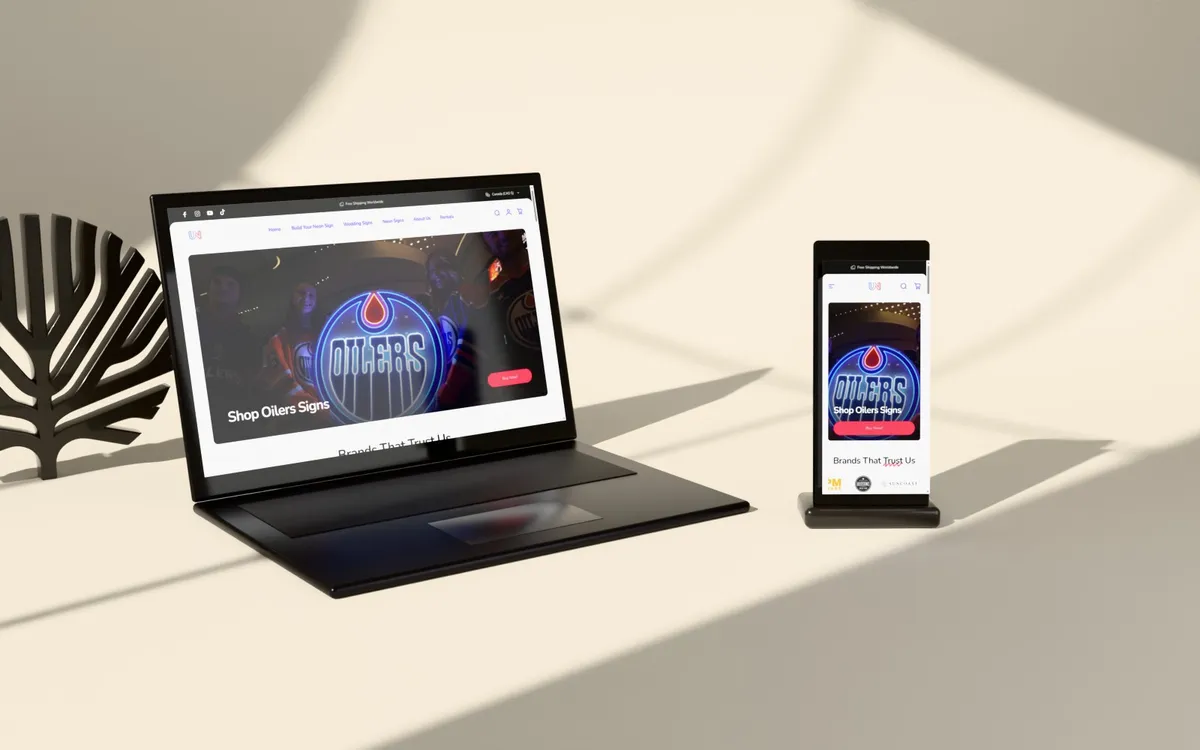 Urban Now website on a laptop and phone